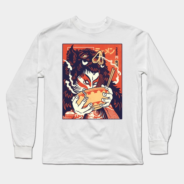 Discount Noodle Gang: Slayer Ino (Light Colored Shirt) Long Sleeve T-Shirt by zerobriant